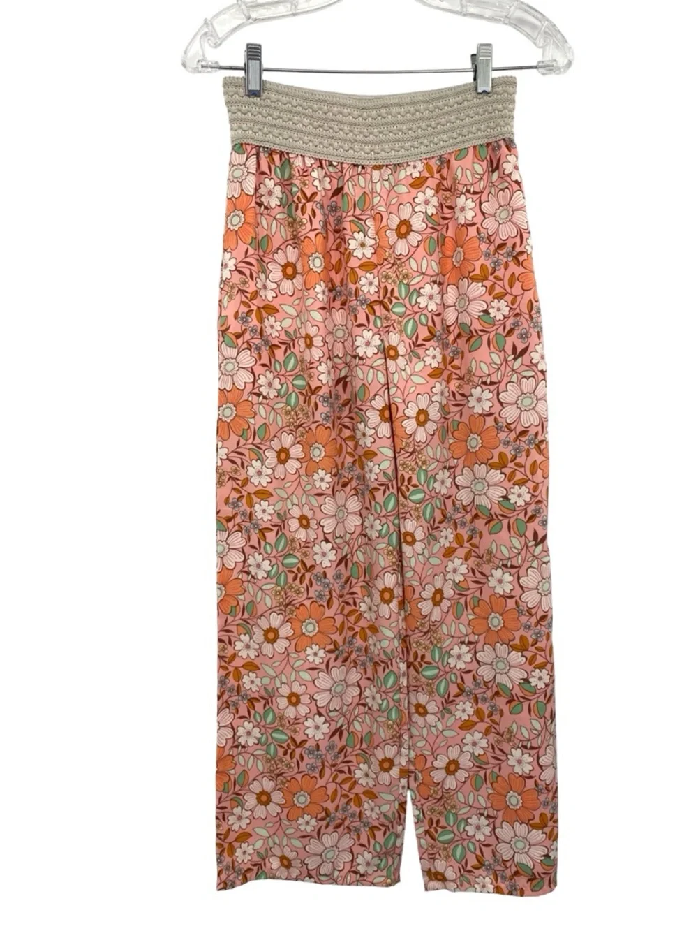 Amy Byer Girl’s Daisy Floral Printed Beach Pants and Top Set